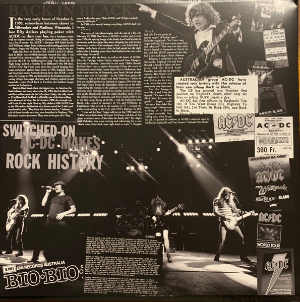 Vinyl Record AC/DC Back In Black (Coloured Gold) LP - img.1