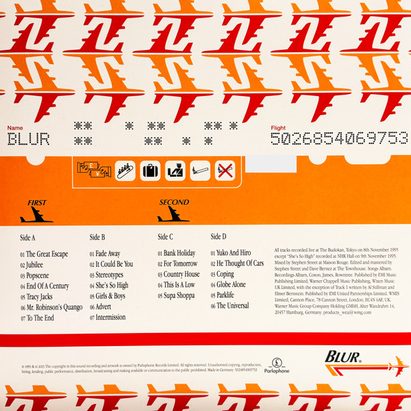 Vinyl Record Blur - Live At The Budokan (Limited Edition, Red) - 2LP - img.1