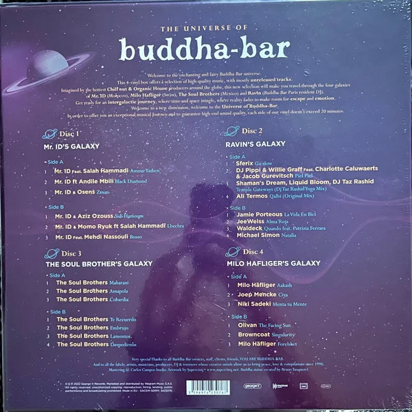 Vinyl Record Variours Artists - Buddha Bar - The Universe (Box Set) 4LP - img.1