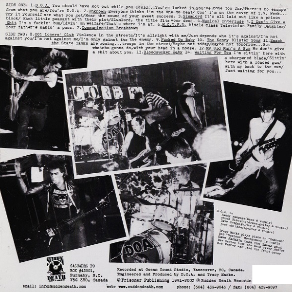 Vinyl Record D.O.A. - Hardcore 81 LP - img.1