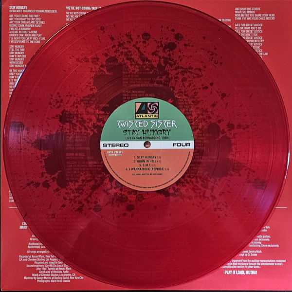 Vinyl Record Twisted Sister - Stay Hungry (40th Anniversary Edition,Translucent Red) - 2LP - img.14