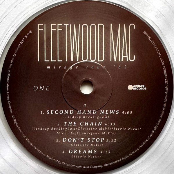 Vinyl Record Fleetwood Mac – Mirage Tour '82 (Clear) - 3LP - img.8