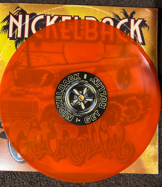Vinyl Record Nickelback - Get Rollin - Orange Transparent - LP - img.2