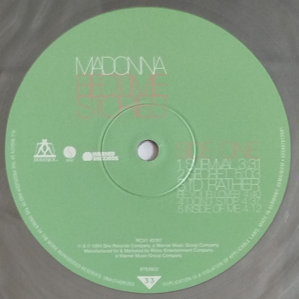 Vinyl Record Madonna - Bedtime Stories (coloured) LP - img.3