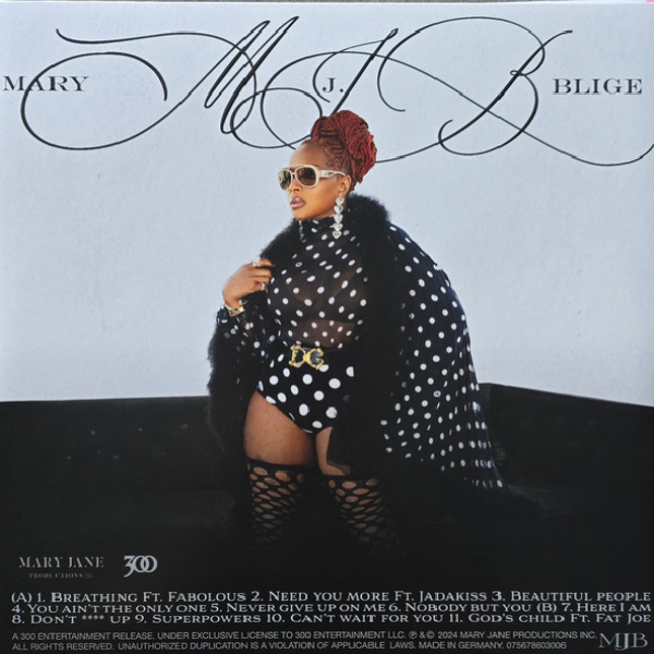 Vinyl Record Mary J. Blige - Gratitude (Silver & White Swirl Edition) LP - img.1