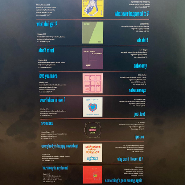 Vinyl Record Buzzcocks – Singles Going Steady (2019 Remastered Version) LP - img.1