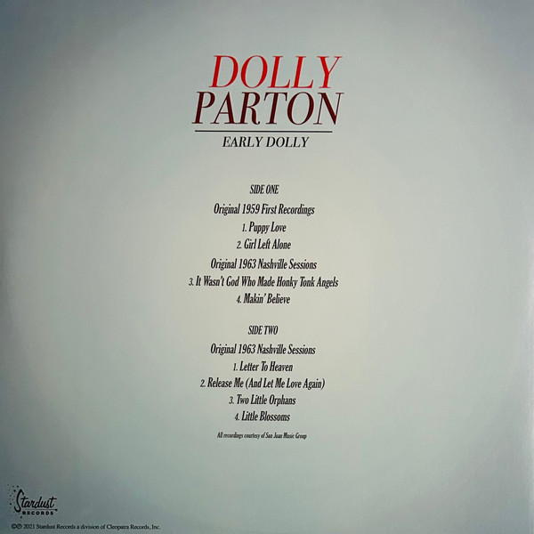 Vinyl Record Dolly Parton – Early Dolly (Coloured Pink) LP - img.1