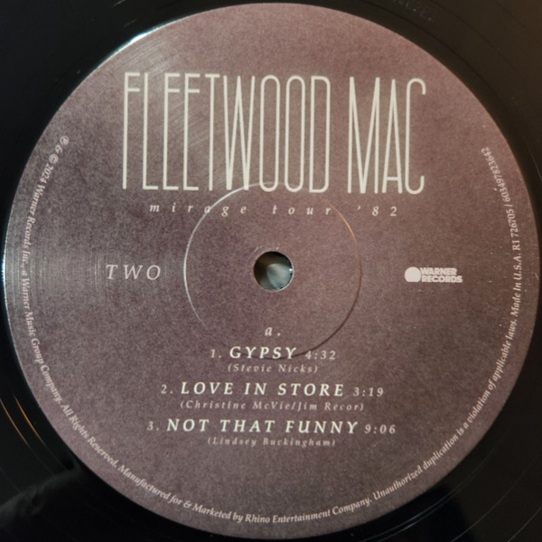 Vinyl Record Fleetwood Mac – Mirage Tour 82 (Black Limited) - 3LP - img.8