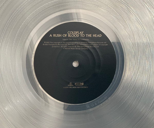 Vinyl Record Coldplay – A Rush Of Blood To The Head (Clear Eco) LP - img.5