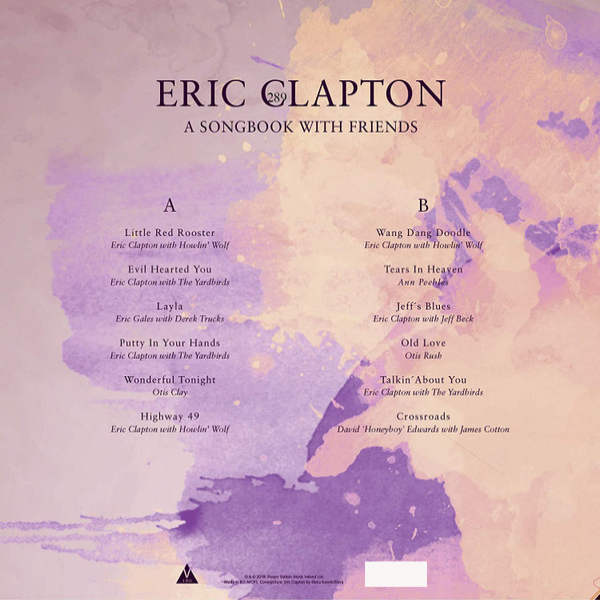 Vinyl Record Eric Clapton - A Songbook With Friends (Lavender) LP - img.2