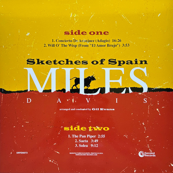 Vinyl Record Miles Davis – Sketches Of Spain (Lagoon Vinyl) LP - img.2
