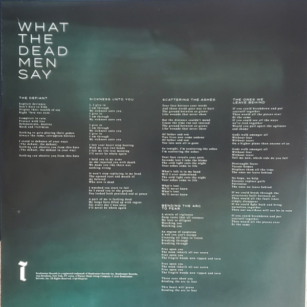 Vinyl Record Trivium - What The Dead Men Say LP - img.3