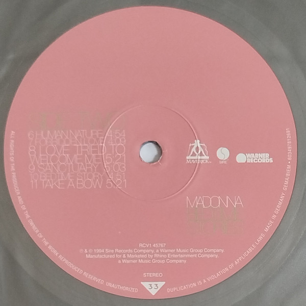 Vinyl Record Madonna - Bedtime Stories (coloured) LP - img.4