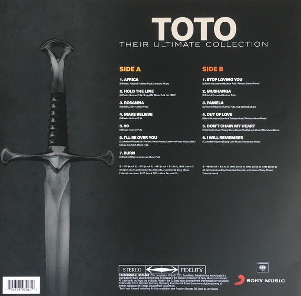 Vinyl Record Toto – Their Ultimate Collection - Red With Black Smoke - LP - img.1