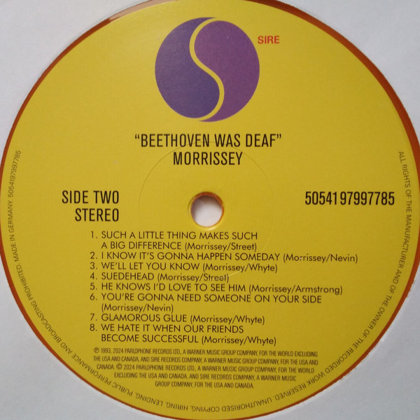 Vinyl Record Morrissey - Beethoven Was Deaf Live In Paris (Orange) LP - img.6