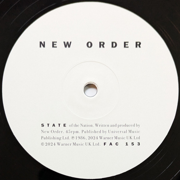 Vinyl Record New Order - State Of The Nation LP - img.3