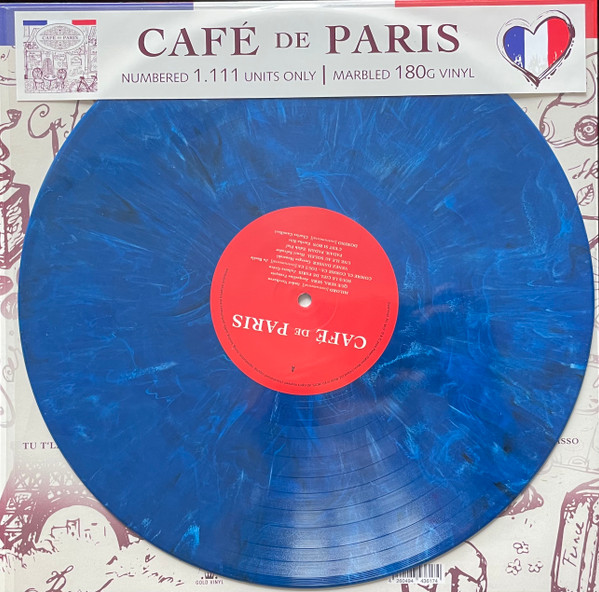 Vinyl Record Various – Cafe De Paris - Blue Marbled - LP - img.2