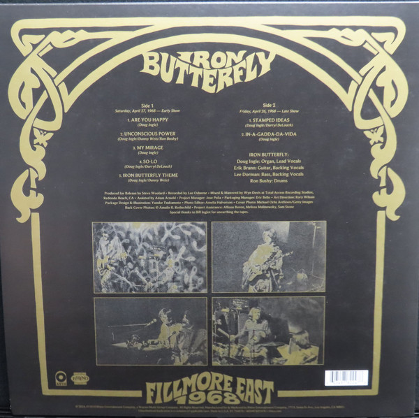 Vinyl Record Iron Butterfly – Fillmore East 1968 LP - img.1