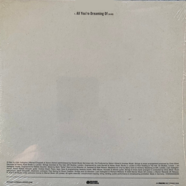 Vinyl Record Liam Gallagher - All You're Dreaming Of... (Red) LP - img.1