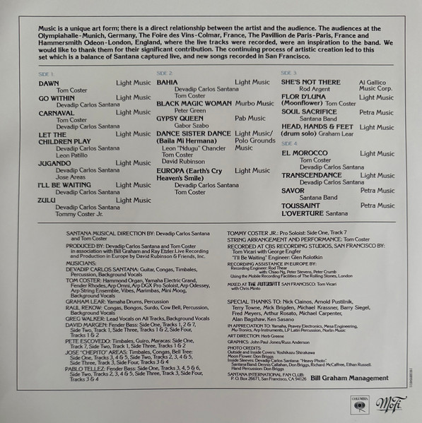 Vinyl Record Santana – Moonflower - 2LP - img.1