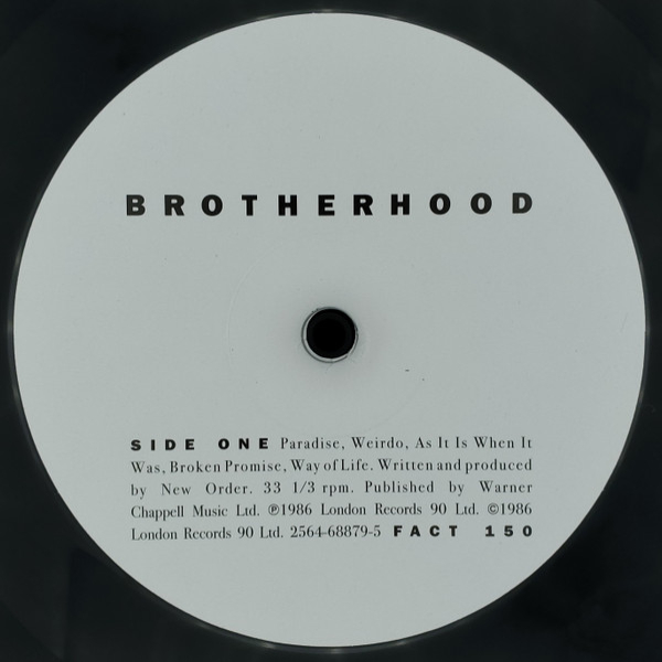 Vinyl Record New Order - Brotherhood (Black) LP - img.2
