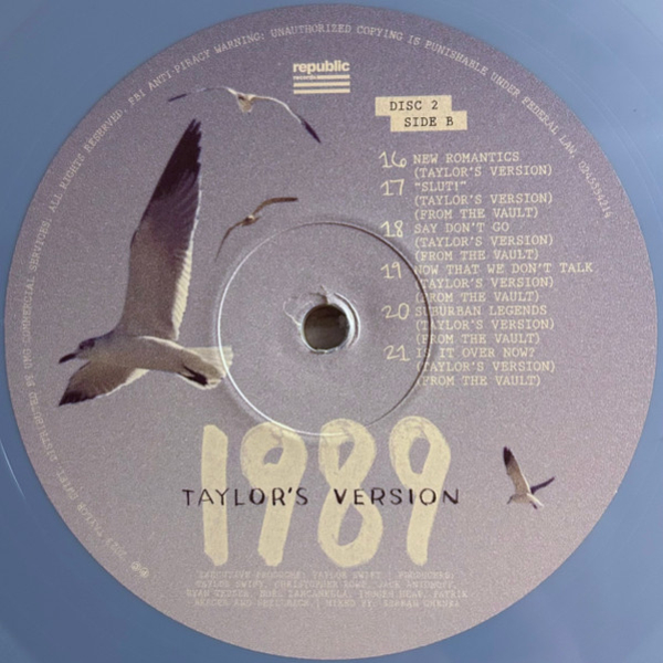Vinyl Record Taylor Swift - 1989 (Taylors Version) (Crystal Skies Blue) - 2LP - img.6