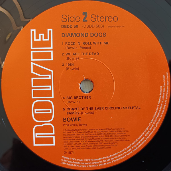 Vinyl Record David Bowie - Diamond Dogs (Half Speed) LP - img.3