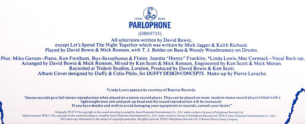 Vinyl Record David Bowie - Aladdin Sane - LP - img.2