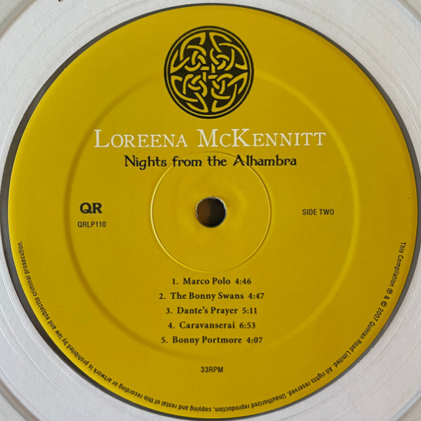 Vinyl Record Loreena McKennitt - Nights From The Alhambra - (Limited Edition, Clear) 2LP - img.7