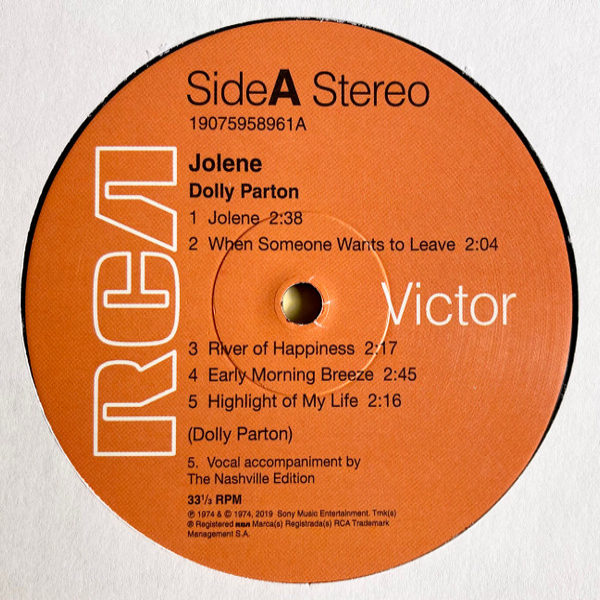 Vinyl Record Dolly Parton - Jolene LP - img.2