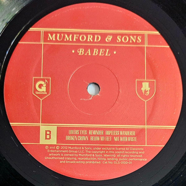 Vinyl Record Mumford & Sons - Babel (Glassnote Records) LP - img.5