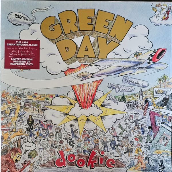 Vinyl Record Green Day – Dookie (Repress) (Raspberry Colour Vinyl) LP - img.0