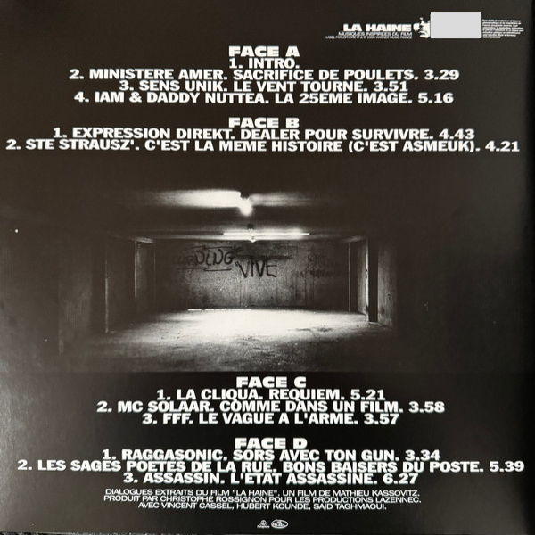 Vinyl Record Various - Musiques Inspirees Du Film La Haine - 2LP - img.1