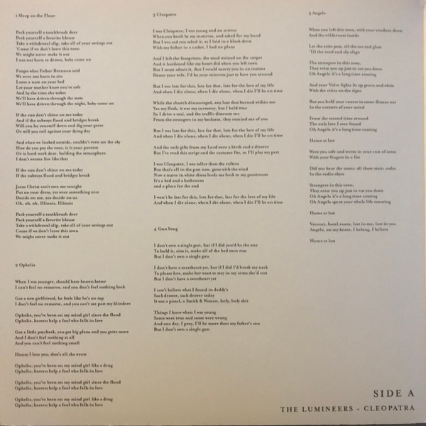 Vinyl Record The Lumineers - Cleopatra (Limited Edition, White) LP - img.2