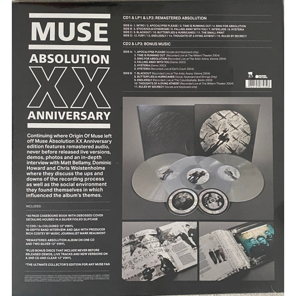 Vinyl Record Muse - Absolution - Coloured 3LP+2CD BOX SET - img.1