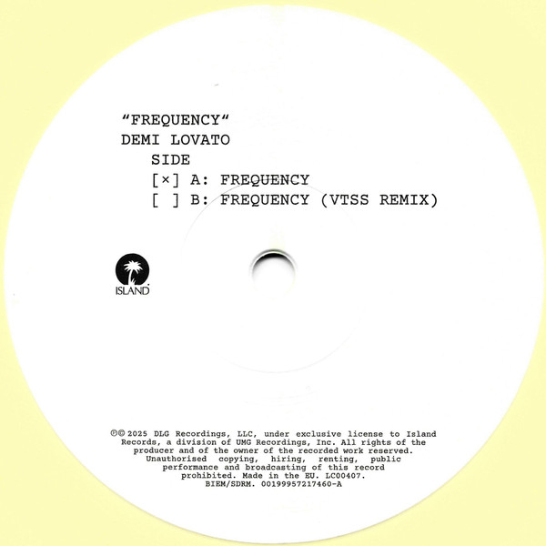 Vinyl Record Demi Lovato - Frequency (buttermilk) (RSD26) 7 - LP - img.2