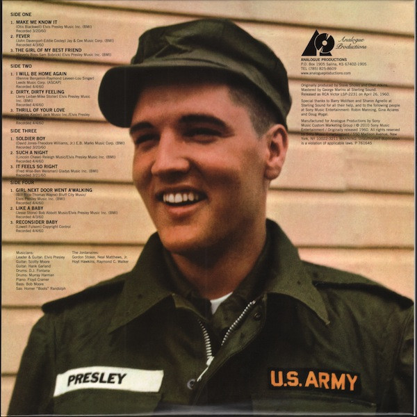 Vinyl Record Elvis Presley – Elvis Is Back! - Analogue Productions - 2LP - img.1