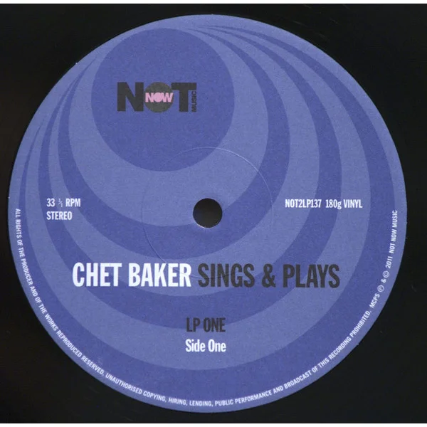 Vinyl Record Chet Baker – Sings & Plays LP - img.3