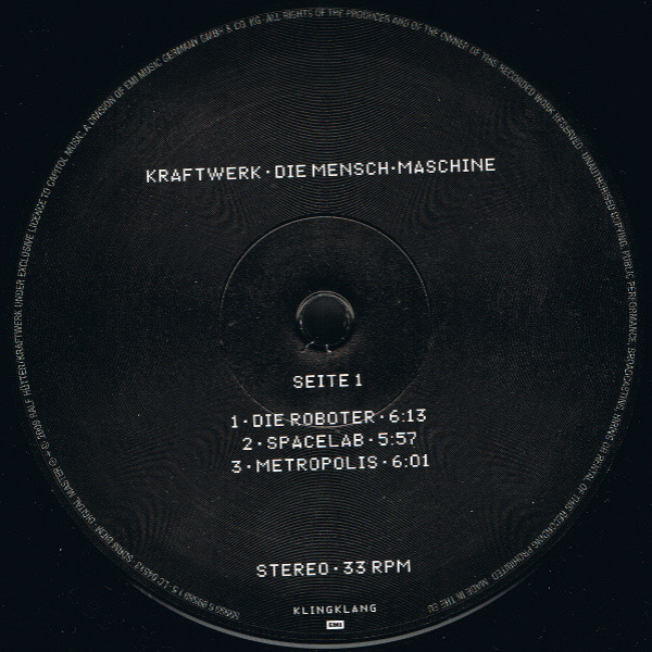 Vinyl Record Kraftwerk - Die Mensch Maschine LP - img.2