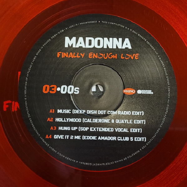 Vinyl Record Madonna - Finally Enough Love (Red, Limited) - 2LP - img.6