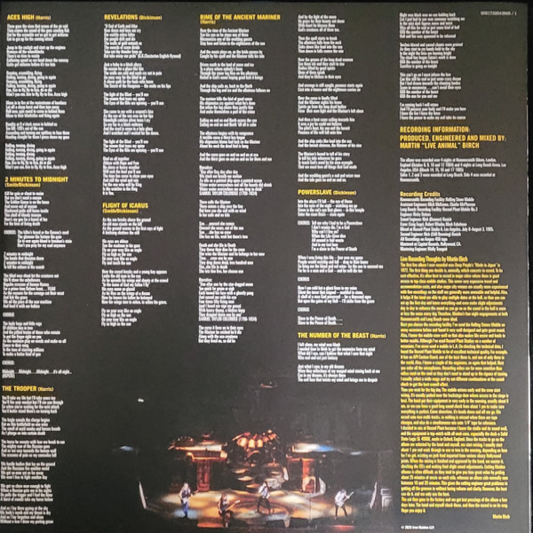 Vinyl Record Iron Maiden - Live After Death (Yellow & Blue) (RSD) - 2LP - img.11