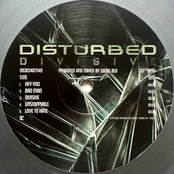 Vinyl Record Disturbed - Divisive (Silver) LP - img.6