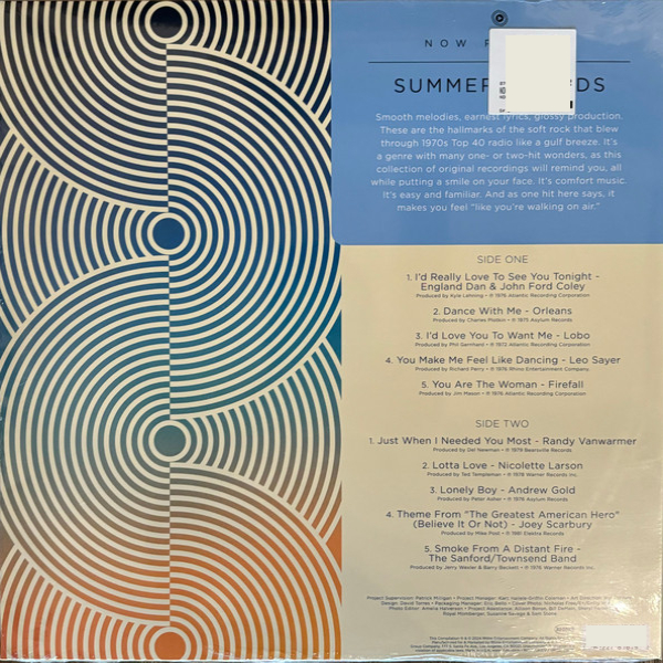 Vinyl Record Various Artists - Now Playing: Summer Sounds (Blue) LP - img.2
