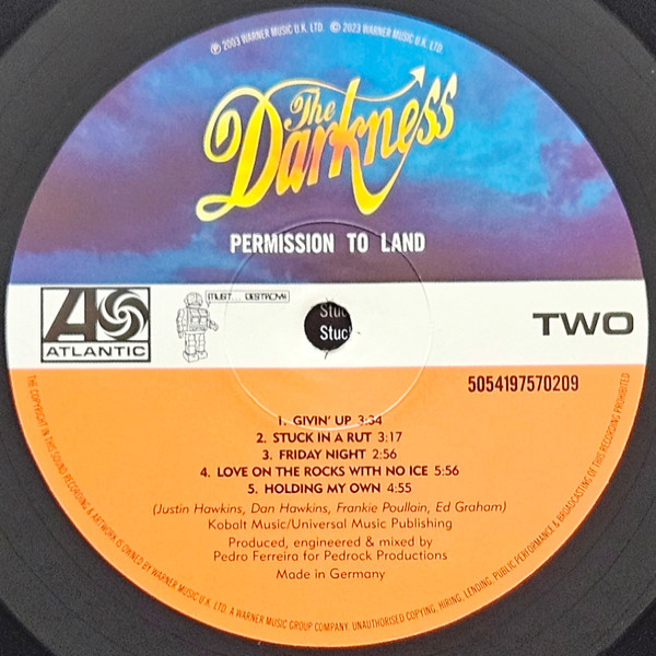 Vinyl Record The Darkness – Permission To Land LP - img.4