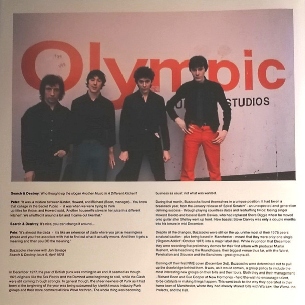 Vinyl Record Buzzcocks – Another Music In A Different Kitchen (2018 Remasted) LP - img.3