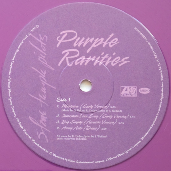 Vinyl Record Stone Temple Pilots – Purple Rarities (Purple) (BLACK FRIDAY) LP - img.3