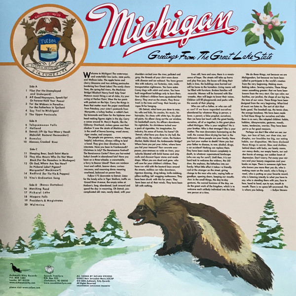 Vinyl Record Sufjan Stevens – Greetings From Michigan The Great Lake State - LP - img.1