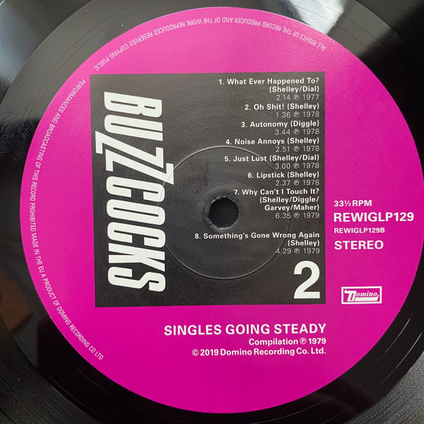Vinyl Record Buzzcocks – Singles Going Steady (2019 Remastered Version) LP - img.14