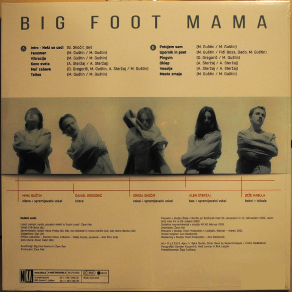 Vinyl Record Big Foot Mama - Doba Norih (180g) (Marbled White Black) LP - img.1