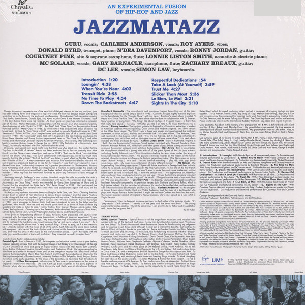 Vinyl Record Guru - Jazzmatazz (Volume 1) LP - img.1